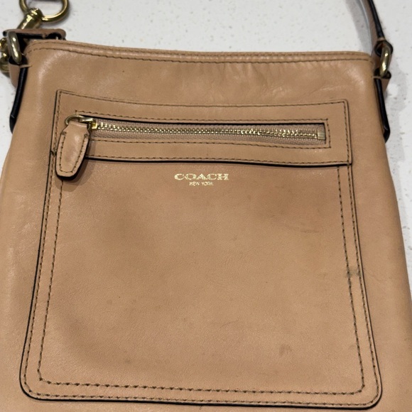 Coach Tan Leather North South Zip Crossbody - Picture 3 of 13